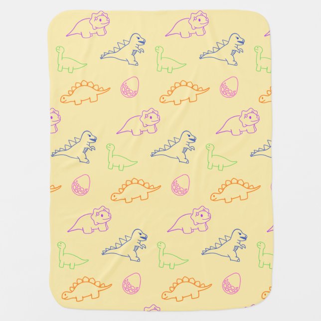 Dinos baby blanket (Front)