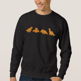 Dinos Chicken Nuggets Pattern Funny Realistic Dino Sweatshirt