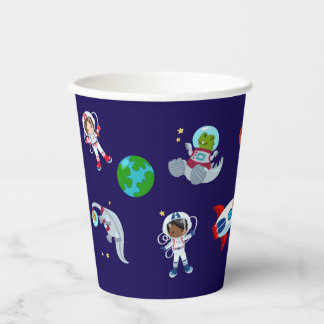 Dinos in Space Paper Cups