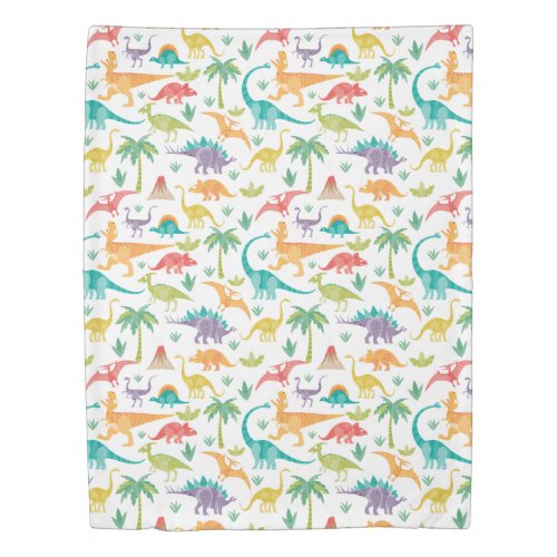 Dinos on The Loose Duvet Cover