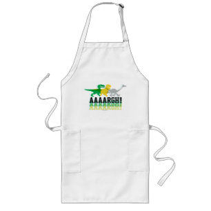Dinos Say AAAARGH Long Apron