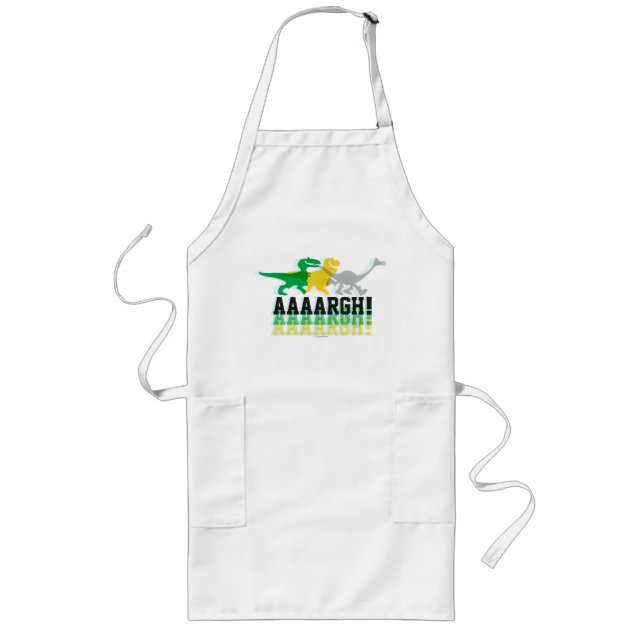 Dinos Say AAAARGH Long Apron (Front)