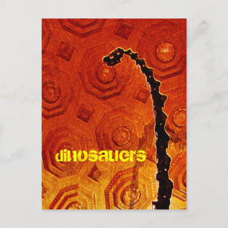 dinosauers postcard