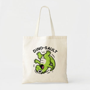 Dinosault Funny Dinosaur Pun Tote Bag