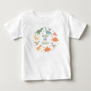 Dinosaur 1st Birthday Party Cute Prehistoric Baby T-Shirt