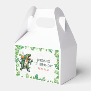 Dinosaur 1st Birthday Party Favor Boxes