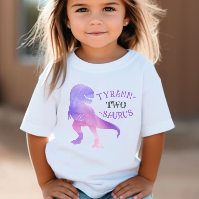 Dinosaur 2nd Birthday Purple Tyrannosaurus Rex Baby T-Shirt (Dinosaur 2nd Birthday Purple Tyrannosaurus Rex Baby T-Shirt
)