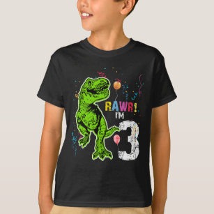 t rex birthday shirt