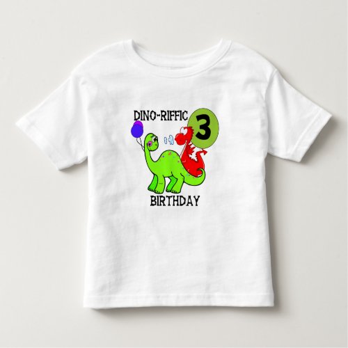 Dinosaur 3rd Birthday Tshirts and Gifts