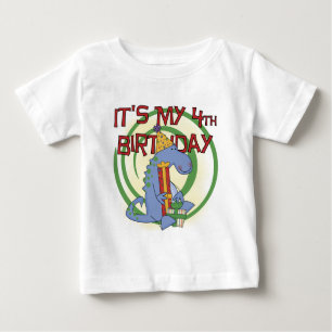 Dinosaur 4th Birthday T-shirts and Gifts
