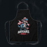 Dinosaur 4th of July Amerisaurus T Rex Funny Apron<br><div class="desc">Dinosaur 4th of July Boys Girls Men Amerisaurus T Rex Funny</div>