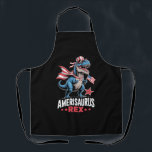 Dinosaur 4th of July Amerisaurus T Rex Funny Apron<br><div class="desc">Dinosaur 4th of July Boys Girls Men Amerisaurus T Rex Funny</div>