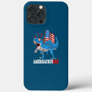 Dinosaur 4th of July Kids Boys Men Amerisaurus T iPhone 13 Pro Max Case