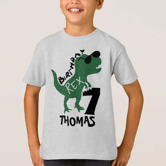 7 years old birthday shirt gift dinosaur lover 7 age dinosaur shirt gift 7th birthday t rex dinosaur t shirt gift for boy girl kids