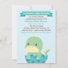 Dinosaur About to Hatch Baby Shower Invitations