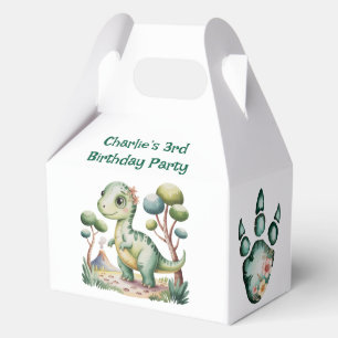 Dinosaur Adventure Boy's Birthday Party Favor Boxes