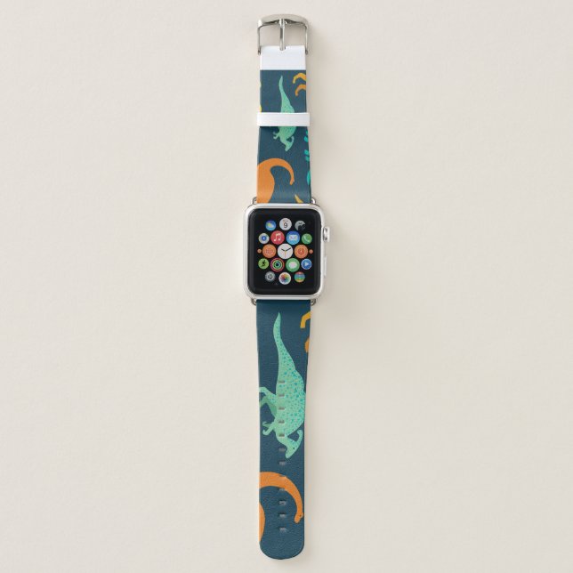 Dinosaur Adventure: Kids' Nursery Wallpaper Apple Watch Band (Front)