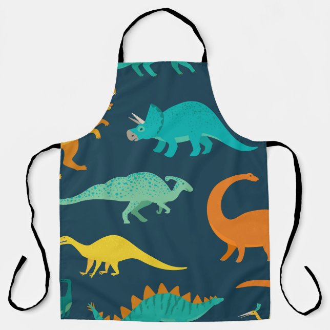 Dinosaur Adventure: Kids' Nursery Wallpaper Apron (Front)