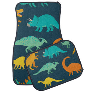 Dinosaur Adventure: Kids' Nursery Wallpaper Car Floor Mat