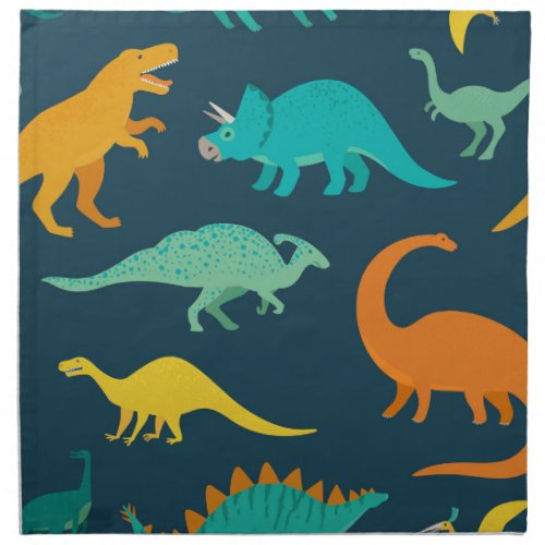 Dinosaur Adventure Kids Nursery Wallpaper Cloth Napkin
