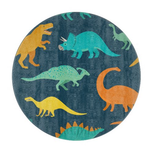 Dinosaur Adventure Kids Nursery Wallpaper Cutting Board