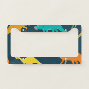 Dinosaur Adventure: Kids' Nursery Wallpaper License Plate Frame