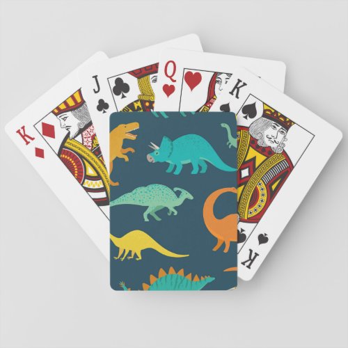 Dinosaur Adventure Kids Nursery Wallpaper Playing Cards