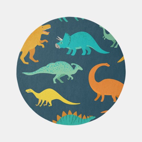 Dinosaur Adventure Kids Nursery Wallpaper Rug