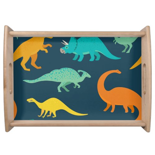 Dinosaur Adventure Kids Nursery Wallpaper Serving Tray