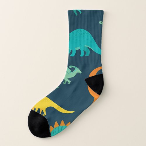 Dinosaur Adventure Kids Nursery Wallpaper Socks