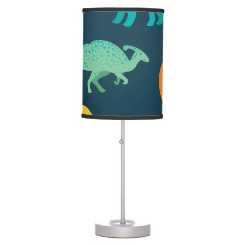 Dinosaur Adventure Kids Nursery Wallpaper Table Lamp