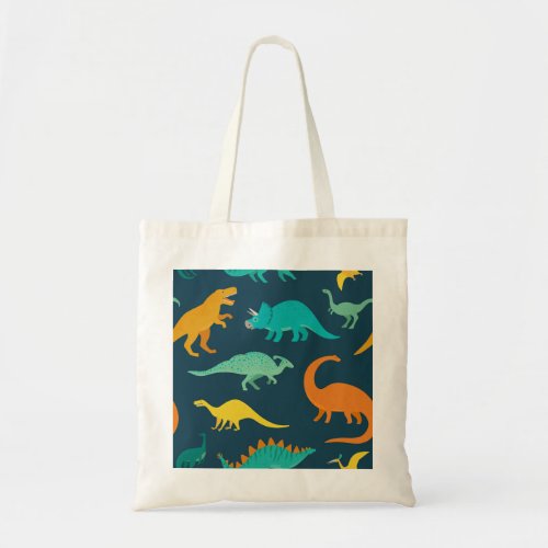Dinosaur Adventure Kids Nursery Wallpaper Tote Bag