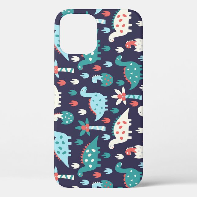 Dinosaur Adventure Seamless Design Case-Mate iPhone Case (Back)