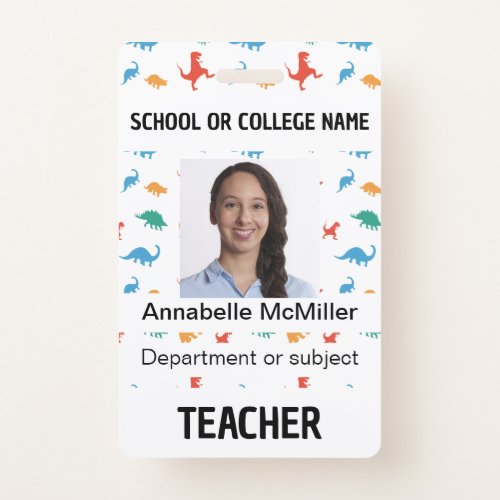 Dinosaur Adventure Teacher Badge