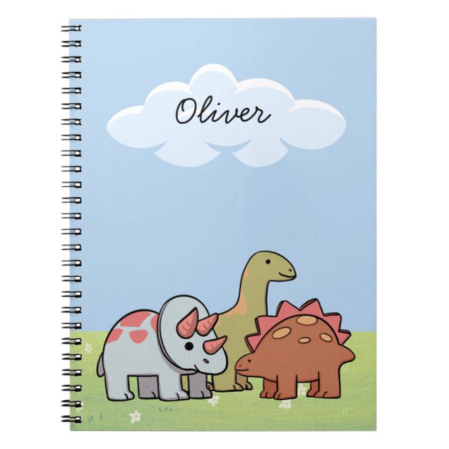 Dinosaur Adventures Notebook  (Front)