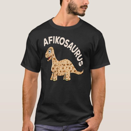 Dinosaur Afiko Hebrew Passover Jewish T_Shirt