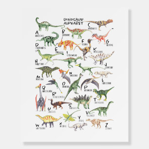 Dinosaur Alphabet Foam Board