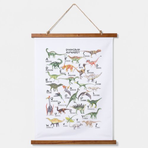 Dinosaur Alphabet Hanging Tapestry