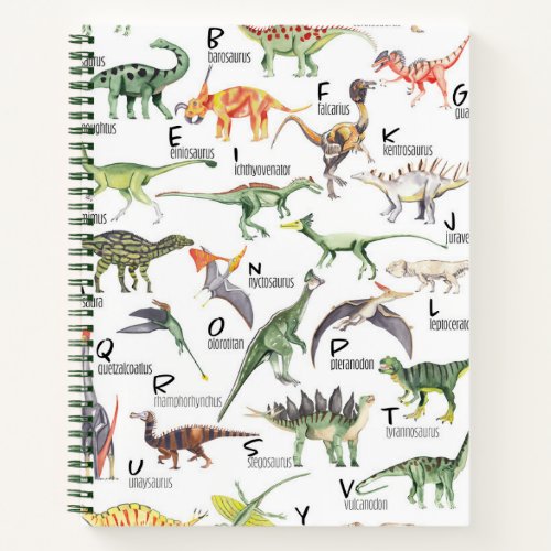 Dinosaur Alphabet Notebook