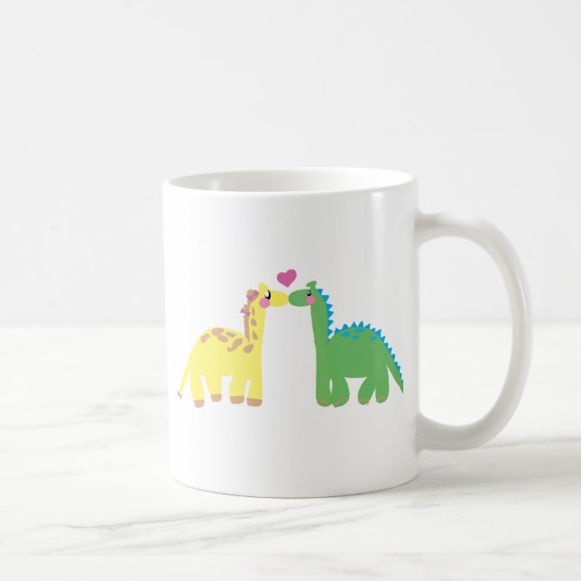 DINOsaur and a GIRAFFE Coffee Mug (Right)