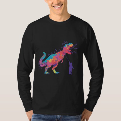 Dinosaur And Child T_Shirt