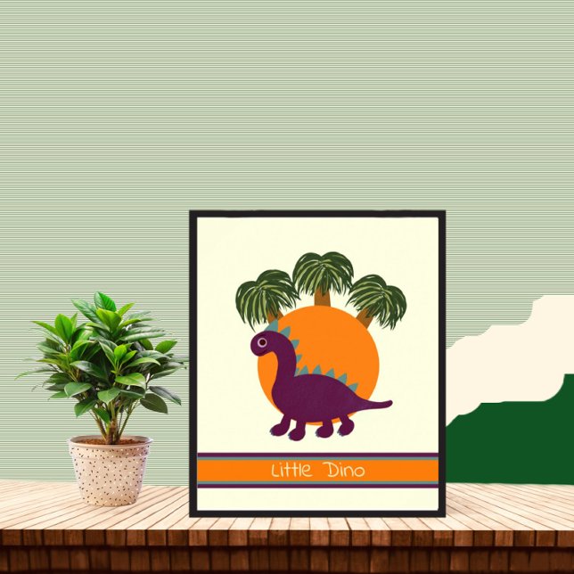 Dinosaur and palms poster (Creator Uploaded)
