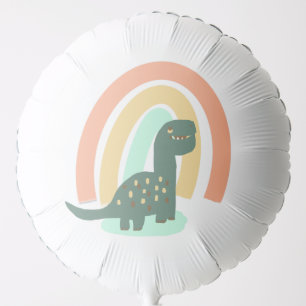 Dinosaur and Rainbow Fun Birthday Balloon