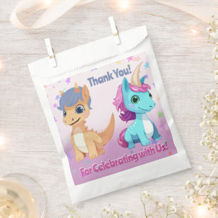 Dinosaur and Unicorn Joint Party Favors Bag