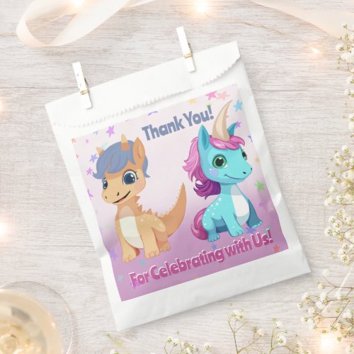 Dinosaur and Unicorn Joint Party Favors Bag