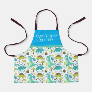 dinosaur apron personalized
