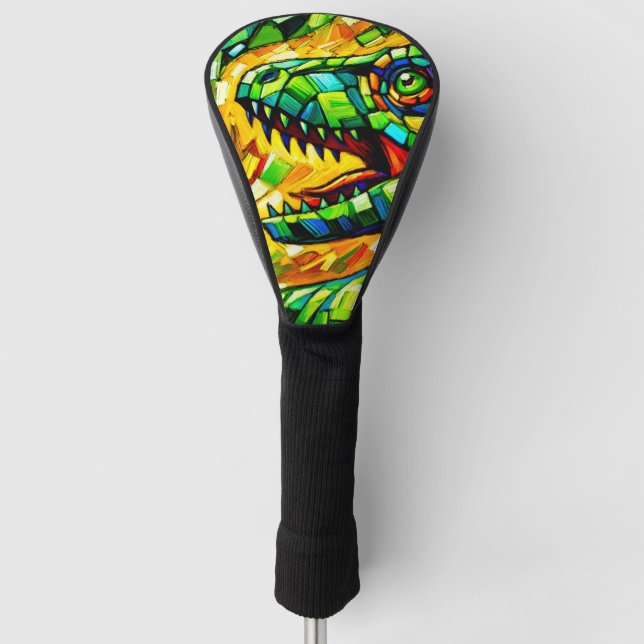 Dinosaur Art Golf Head Cover (Front)