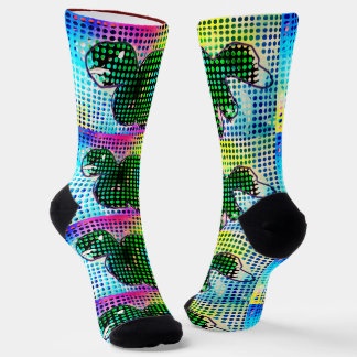 Dinosaur art socks