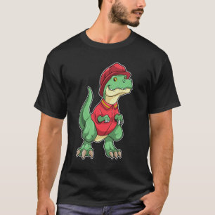 Dinosaur as Firefighter with Fire helmet T-Shirt