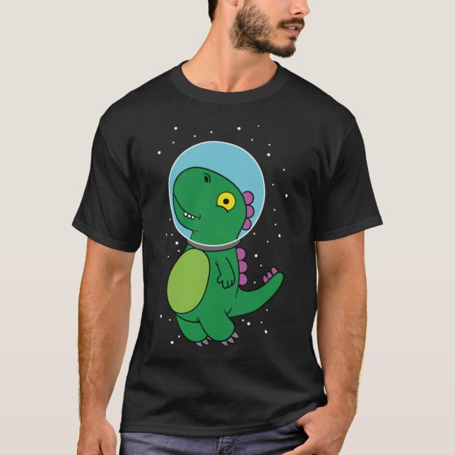Dinosaur astronaut children's gift for space fans  T-Shirt (Front)